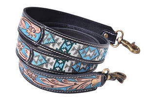 (#PS0A3) Fireside Glimmer Hand-Tooled Strap