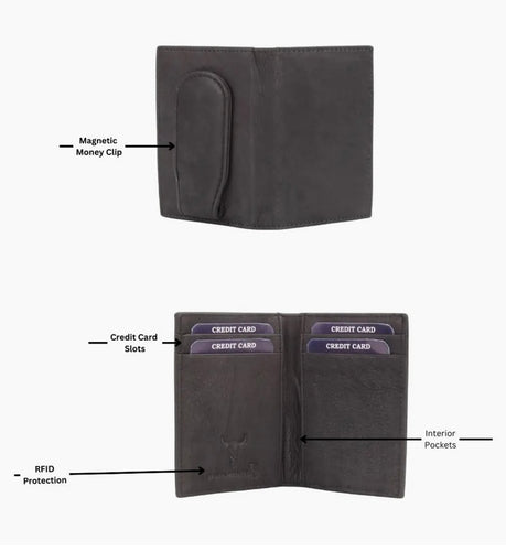2507LI Leather Bi-Fold Wallet with Money Clip