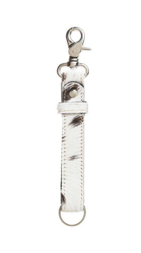 KF2512 Black & White Hairon Key Fob