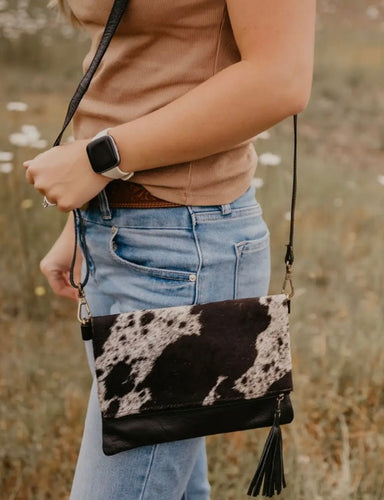 The 2502FL Cowhide Clutch Crossbody