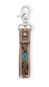 KF2506 Hand Tooled Leather Key Fob