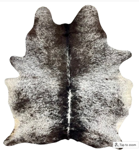 CH2502 Large Dk Chocolate and White Speckled
Brazilian Cowhide