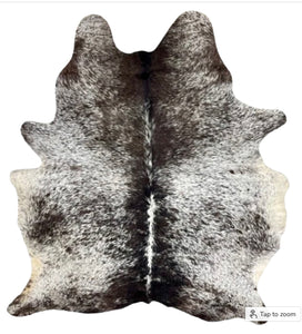 CH2502 Large Dk Chocolate and White Speckled
Brazilian Cowhide