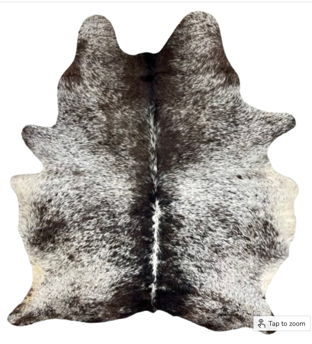 CH2502 Large Dk Chocolate and White Speckled
Brazilian Cowhide