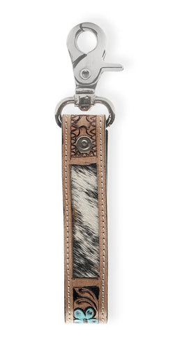 KF2506 Hand Tooled Leather Key Fob
