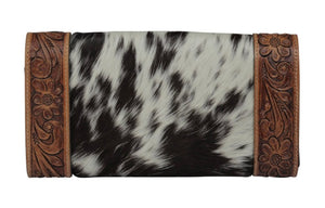 2510MB women’s Hand-Tooled Hair On Wallet