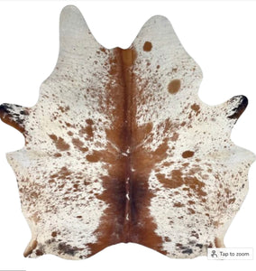 CH2507 Ivory and Reddish Brown Speckled Brazilian
Cowhide