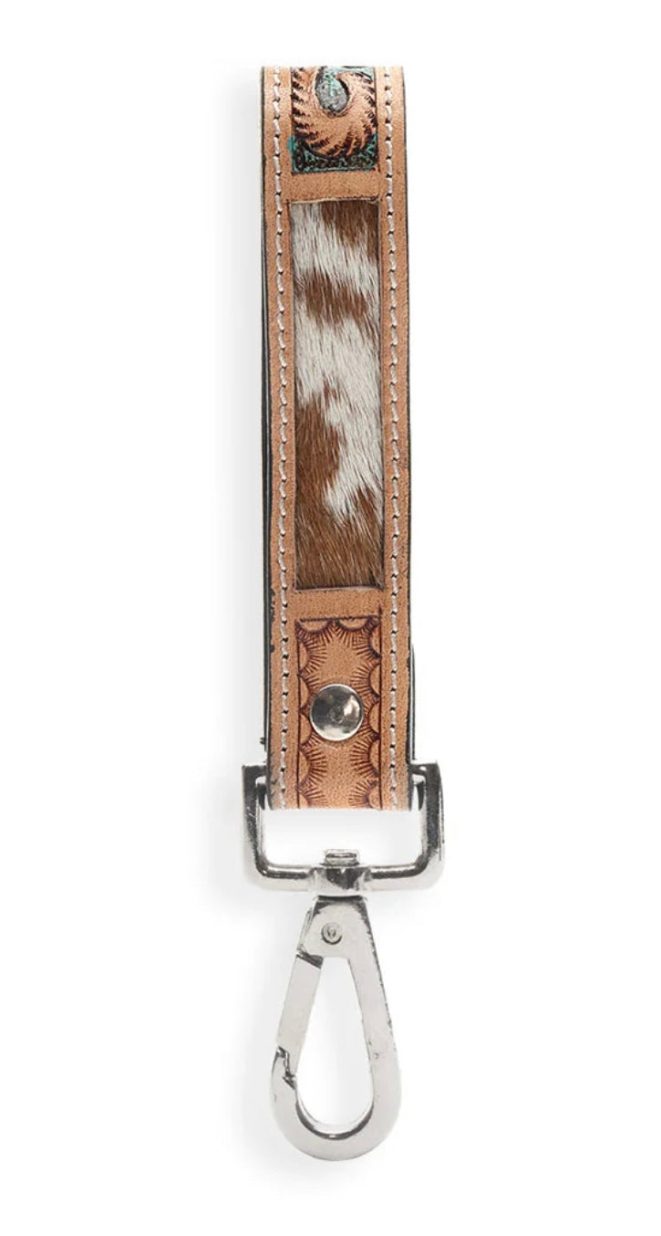 KF2505 Hand-Tooled Leather Key Fob