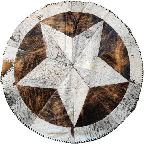 RR2501 COWHIDE ROUND RUG