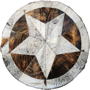 RR2501 COWHIDE ROUND RUG