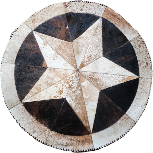 RR2502 COWHIDE ROUND RUG