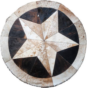 RR2502 COWHIDE ROUND RUG