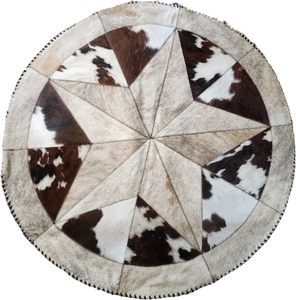 RR2503 COWHIDE ROUND RUG