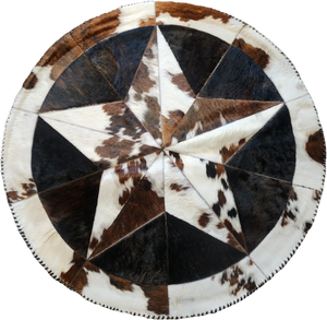 RR2504 COWHIDE ROUND RUG