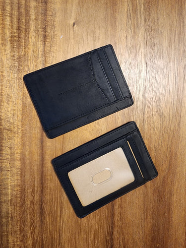 2501JF Black Leather Card Holder