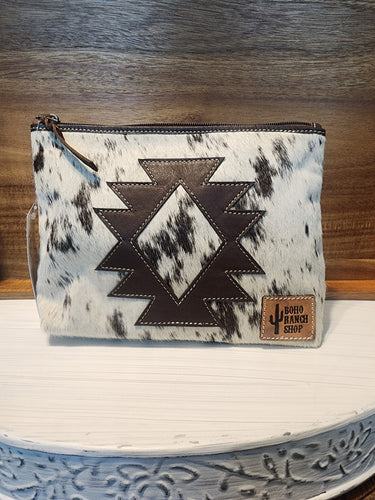 2512BH Cowhide Aztec Makeup Bag