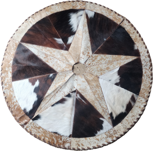 2508CTS Cowhide Christmas Tree Skirt
