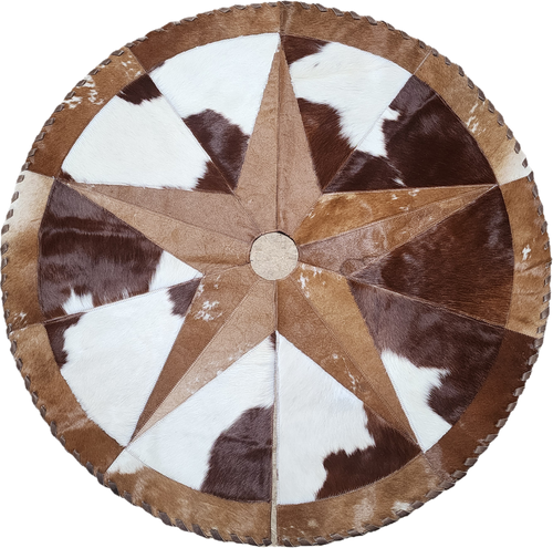 2512CTS Cowhide Christmas Tree Skirt