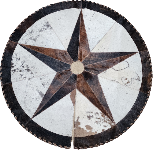 2502CTS Cowhide Christmas Tree Skirt