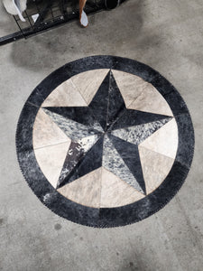 RR2501 COWHIDE ROUND RUG