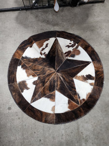 RR2504 COWHIDE ROUND RUG